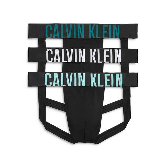 Calvin Klein Men Intense Power Jock Straps Pack of 3 Black Multi Size XL - Picture 1 of 1
